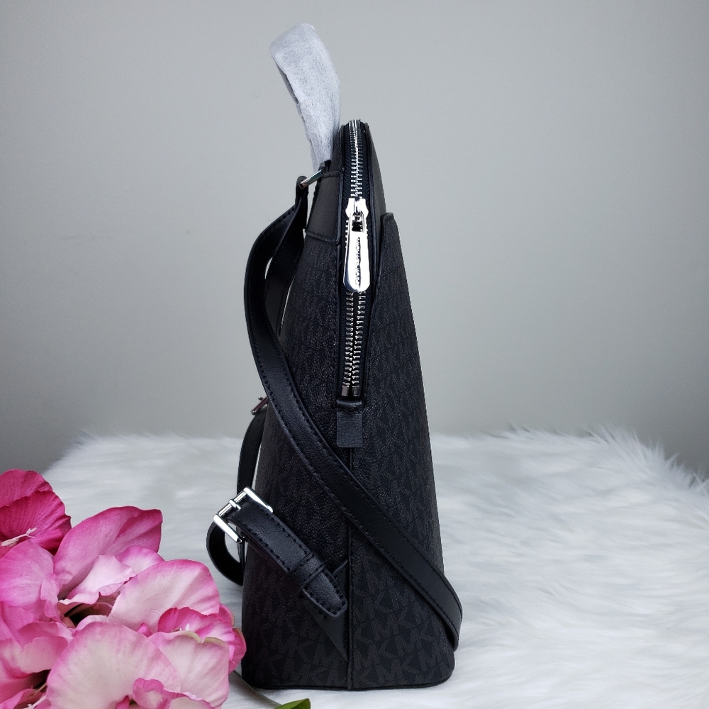 🌺NWT Michael Kors LG Emmy backpack Black bag MK - Picture 4 of 8